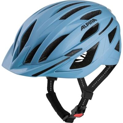 ALPINA HAGA, smoke-blue matt, 55-59 cm, cykelhjälm för damer och herrar, hög säkerhet och komfort med Ergo Flex och integrerat ljus ALPINA HAGA, smoke-blue matt, 55-59 cm, cykelhjälm för damer och herrar, hög säkerhet och komfort med Ergo Flex och integrerat ljus