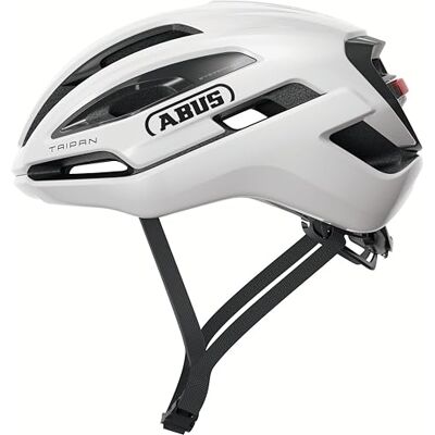 ABUS Gravel-hjälm Taipan LED cykelhjälm med ljus för gravel biking lätt, mångsidig och välventilerad med glasögonhållare för tonåringar, kvinnor och män storlek L, vit ABUS Gravel-hjälm Taipan LED cykelhjälm med ljus för gravel biking lätt, mångsidig och välventilerad med glasögonhållare för tonåringar, kvinnor och män storlek L, vit
