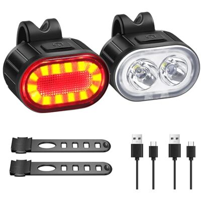 Blendura Cykellampor, unisex – vuxen, LED-cykellampor, svart, en storlek Blendura Cykellampor, unisex – vuxen, LED-cykellampor, svart, en storlek