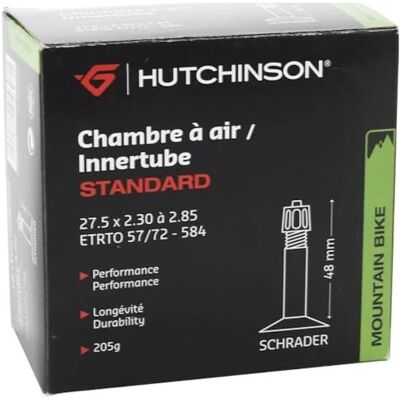 Hutchinson unisex standard Mtb innerrör, svart, 70 x 2,30-2,85 tum Hutchinson unisex standard Mtb innerrör, svart, 70 x 2,30-2,85 tum