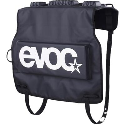 EVOC TAILGATE PAD DUO Mountainbike-transport för pickuper, cykelväska för 2 cyklar (cykeltransportväska med gaffelrörspolstring, kompatibel med elcyklar, med kameraklaff), svart EVOC TAILGATE PAD DUO Mountainbike-transport för pickuper, cykelväska för 2 cyklar (cykeltransportväska med gaffelrörspolstring, kompatibel med elcyklar, med kameraklaff), svart