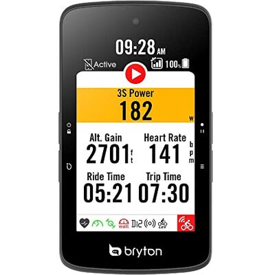 Bryton Rider S800T med Dual Sensor, Cardio Headband och Aluminium Front Support Unisex Vuxen, Svart, Unik Bryton Rider S800T med Dual Sensor, Cardio Headband och Aluminium Front Support Unisex Vuxen, Svart, Unik