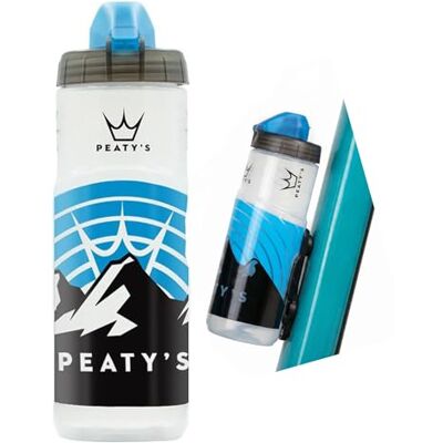 Peaty's X Fidlock Lockin magnetisk cykelvattenflaska med fastsättningsbas, vrid- och släppsystem, burfritt fäste med låsmekanism för cykling – 600 ml Peaty's X Fidlock Lockin magnetisk cykelvattenflaska med fastsättningsbas, vrid- och släppsystem, burfritt fäste med låsmekanism för cykling – 600 ml