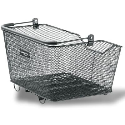 NORTHWIND Basket A-Cross MLT robust cykelkorg (säker fastsättning med MonkeyLoad adapter, finmaskigt stålnät, vadderat handtag), svart NORTHWIND Basket A-Cross MLT robust cykelkorg (säker fastsättning med MonkeyLoad adapter, finmaskigt stålnät, vadderat handtag), svart