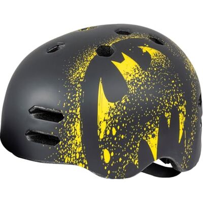 TATAWAY Batman Barncykelhjälm - 55-58 cm, Svart & Gul TATAWAY Batman Barncykelhjälm - 55-58 cm, Svart & Gul