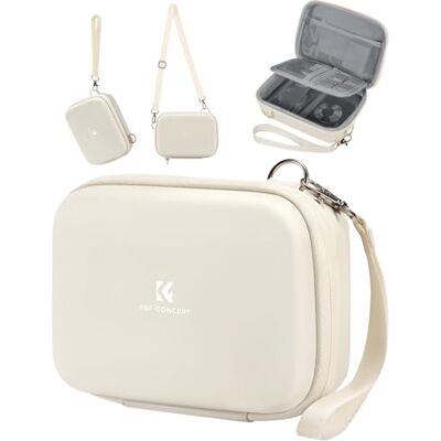 K&F CONCEPT SLR-kamerafodral, kompakt digital kameraväska vattentät stötsäker liten skyddande väska med 2 handcrossbody-remmar, D-beige, 7x7x2.6 pulgadas, Kamerafodral K&F CONCEPT SLR-kamerafodral, kompakt digital kameraväska vattentät stötsäker liten skyddande väska med 2 handcrossbody-remmar, D-beige, 7x7x2.6 pulgadas, Kamerafodral