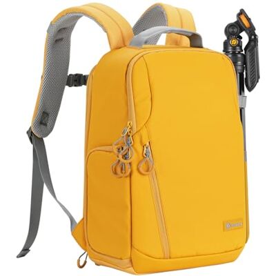 TARION Kameraryggsäck fotoväska – DSLR SLR ryggsäck med 35 cm laptopfodral regnskydd vattentät DSLR-ryggsäck för gatufotografering stadspromenad reseryggsäck för män kvinnor fotografer TR-L gul, gUL, TARION Kameraryggsäck fotoväska – DSLR SLR ryggsäck med 35 cm laptopfodral regnskydd vattentät DSLR-ryggsäck för gatufotografering stadspromenad reseryggsäck för män kvinnor fotografer TR-L gul, gUL,