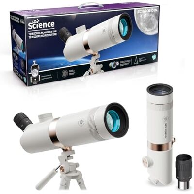 Canal Toys So Science Horizon Star Telescope för barn från 8 år 20x till 60x zoom Smartphone-stativ justerbart stativ astronomi måne, planeter och stjärnor COS 008FR Canal Toys So Science Horizon Star Telescope för barn från 8 år 20x till 60x zoom Smartphone-stativ justerbart stativ astronomi måne, planeter och stjärnor COS 008FR