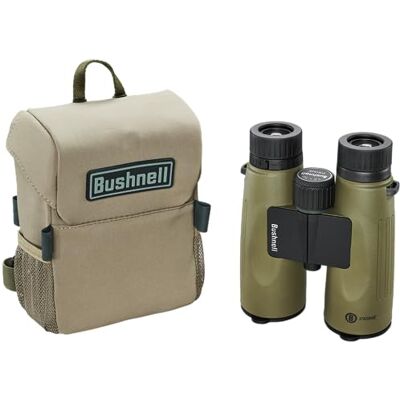 Bushnell Prime 12 x 50 tum kikare och Bino Caddy Vault Kombinationspaket, vattentät jaktkikare med robust kikare för jakt, fågelskådning och vandring Bushnell Prime 12 x 50 tum kikare och Bino Caddy Vault Kombinationspaket, vattentät jaktkikare med robust kikare för jakt, fågelskådning och vandring