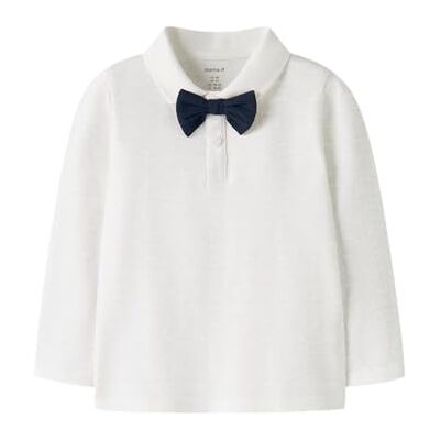 NAME IT Nmmrogula Ls Polo, Ljus vit, 98 NAME IT Nmmrogula Ls Polo, Ljus vit, 98