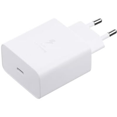 Samsung USB C-laddare, 45 W ultrasnabb nätadapter, USB C till USB-adapter, snabbladdning, autentisk ultrasnabb laddare, utan kabel, vit Samsung USB C-laddare, 45 W ultrasnabb nätadapter, USB C till USB-adapter, snabbladdning, autentisk ultrasnabb laddare, utan kabel, vit