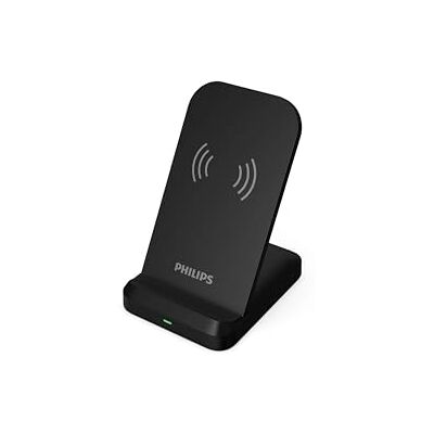 Philips DLP9212 Qi trådlöst laddningsstativ, 15 W Max trådlös laddning, 2-i-1 telefonstativ och laddare, flera skydd, handsfree-visning Philips DLP9212 Qi trådlöst laddningsstativ, 15 W Max trådlös laddning, 2-i-1 telefonstativ och laddare, flera skydd, handsfree-visning