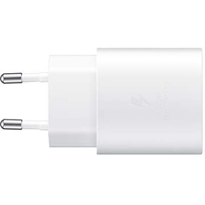 Samsung USB C-laddare, 25 W ultrasnabb nätadapter, snabbladdning, original laddare, med kabel, vit Samsung USB C-laddare, 25 W ultrasnabb nätadapter, snabbladdning, original laddare, med kabel, vit