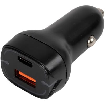 START USB-billaddare med 1 USB-A och 1 USB-C-port Snabbladdning för smartphones, surfplattor och elektroniska enheter START USB-billaddare med 1 USB-A och 1 USB-C-port Snabbladdning för smartphones, surfplattor och elektroniska enheter