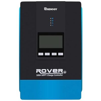 Renogy 100 A MPPT laddningsregulator, 12/24/36/48 V solladdningsregulator solpanel solladdningsregulator med LCD-skärm, för AGM, gel och litiumbatterier Renogy 100 A MPPT laddningsregulator, 12/24/36/48 V solladdningsregulator solpanel solladdningsregulator med LCD-skärm, för AGM, gel och litiumbatterier