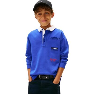 Tommy Hilfiger pojkar Multi Print Polo Ls Kb0kb10045 L/S Piké Tommy Hilfiger pojkar Multi Print Polo Ls Kb0kb10045 L/S Piké