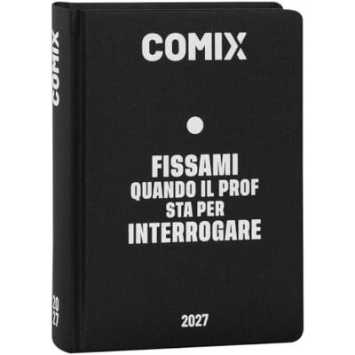 COMIX Dagbok 2027 16 månader, dagbok för mellanstadiet och gymnasiet, med hårt fodral, 576 sidor med grafik och serier, perfekt för pojkar och flickor, ministorlek 11 x 15,3 cm COMIX Dagbok 2027 16 månader, dagbok för mellanstadiet och gymnasiet, med hårt fodral, 576 sidor med grafik och serier, perfekt för pojkar och flickor, ministorlek 11 x 15,3 cm