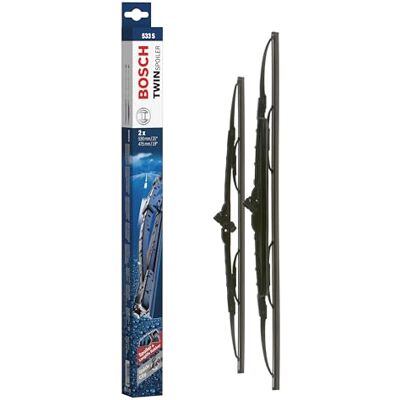 Bosch 533S Torkarblad Twin Längd: 530/475 mm 1 set med torkarblad för vindrutan (fram) Bosch 533S Torkarblad Twin Längd: 530/475 mm 1 set med torkarblad för vindrutan (fram)