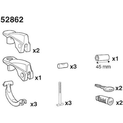 Thule SquareBar Adap. RepairKit 532 Adapter, Sport, Multifärg Thule SquareBar Adap. RepairKit 532 Adapter, Sport, Multifärg