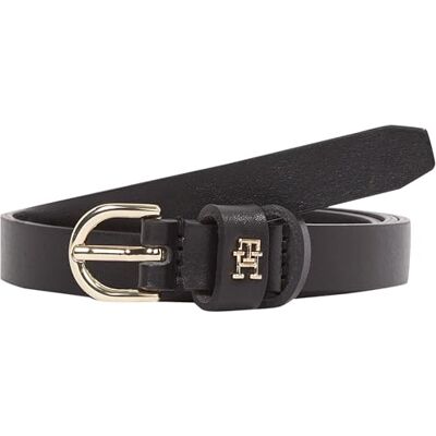 Tommy Hilfiger kvinnors 1,5 cm Essential enkelt magert bälte, svart (svart), 100 Tommy Hilfiger kvinnors 1,5 cm Essential enkelt magert bälte, svart (svart), 100