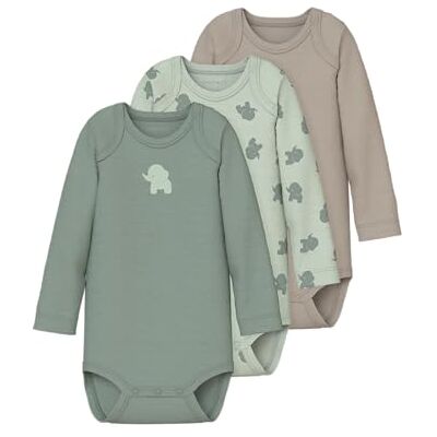 NAME IT herr Nbmbody 3P Ls Sea Foam Elephant Noos (förpackning med 3), Havsskum, numeric_86 NAME IT herr Nbmbody 3P Ls Sea Foam Elephant Noos (förpackning med 3), Havsskum, numeric_86