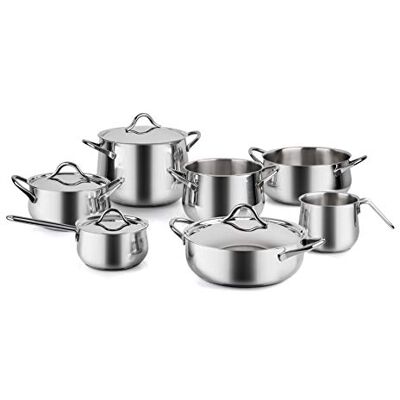 Barazzoni Italienskt Kokkegods-Set - 11 Delar Silver Barazzoni Italienskt Kokkegods-Set - 11 Delar Silver