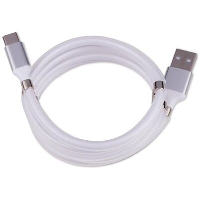 Philips GRUNDIG USB-C-kabel – laddningskabel – magnetisk – 1 meter – vit Philips GRUNDIG USB-C-kabel – laddningskabel – magnetisk – 1 meter – vit