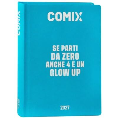 COMIX Dagbok 2027 16 månader, dagbok för mellanstadiet och gymnasiet, med hårt fodral, 576 sidor med grafik och serier, perfekt för pojkar och flickor, ministorlek 11 x 15,3 cm COMIX Dagbok 2027 16 månader, dagbok för mellanstadiet och gymnasiet, med hårt fodral, 576 sidor med grafik och serier, perfekt för pojkar och flickor, ministorlek 11 x 15,3 cm
