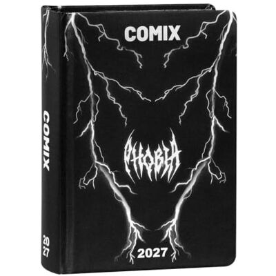 COMIX Daglig dagbok 2027 Limited Fashion Edition, skoldagbok för pojkar och flickor, grafiskt hårt omslag, exklusiva klistermärken, 100% interiör, 12 x 16,5 cm COMIX Daglig dagbok 2027 Limited Fashion Edition, skoldagbok för pojkar och flickor, grafiskt hårt omslag, exklusiva klistermärken, 100% interiör, 12 x 16,5 cm