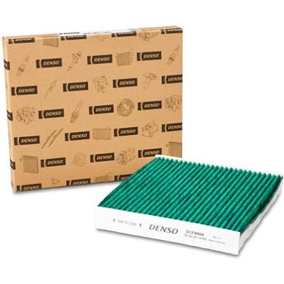 Denso ClearAir+ kabinfilter (artikelnummer DCF805A) 5-lagersfiltrering med antibakteriellt skydd, tar bort upp till 99% av alla bakterier och virus Denso ClearAir+ kabinfilter (artikelnummer DCF805A) 5-lagersfiltrering med antibakteriellt skydd, tar bort upp till 99% av alla bakterier och virus