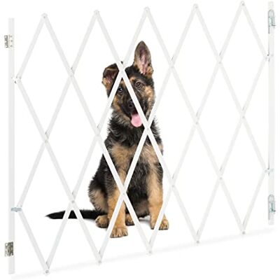 Relaxdays hundgaller, utdragbart upp till 130 cm, höjd 87,5–100 cm, bambu, skyddsgaller för hundar, vit Relaxdays hundgaller, utdragbart upp till 130 cm, höjd 87,5–100 cm, bambu, skyddsgaller för hundar, vit
