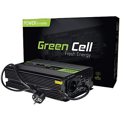 Green Cell ® 300W/600W DC 12V till AC 230V Ren Sinusvåg Spänningsomvandlare USV UPS strömomvandlare effektinverterare Power Bypass Inverter DC AC för leverans av pumpar i centralvärmeugnar omvandlare Green Cell ® 300W/600W DC 12V till AC 230V Ren Sinusvåg Spänningsomvandlare USV UPS strömomvandlare effektinverterare Power Bypass Inverter DC AC för leverans av pumpar i centralvärmeugnar omvandlare
