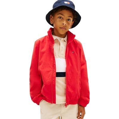 Tommy Hilfiger pojkars Essential jacka KB0KB10396 jackor, röd (röd (Rapid Red), 3 år Tommy Hilfiger pojkars Essential jacka KB0KB10396 jackor, röd (röd (Rapid Red), 3 år