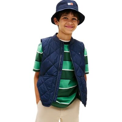 Tommy Hilfiger Kviltad lättviktsväst för pojkar KB0KB10262 västar, BLÅ (mörk natt marinblå), 16 år Tommy Hilfiger Kviltad lättviktsväst för pojkar KB0KB10262 västar, BLÅ (mörk natt marinblå), 16 år