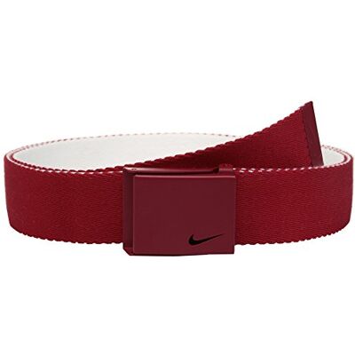 NIKE Herr New Tech Essentials vändbart webbbälte, Varsity röd/vit, one size NIKE Herr New Tech Essentials vändbart webbbälte, Varsity röd/vit, one size