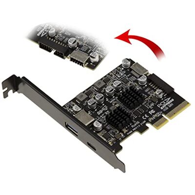 Kalea-Informatique PCIe USB 3.1 USB 3.2 Gen2 - Kort för PCIe USB-utbyggnad Kalea-Informatique PCIe USB 3.1 USB 3.2 Gen2 - Kort för PCIe USB-utbyggnad