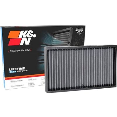 K&N kabinluftsfilter: Premium, tvättbart, rent luftflöde till din stuga luftfilter ersättning: Designad för Select 2014-2018 MASERATI (Ghibli, Levante, Quattroporte), VF2067 K&N kabinluftsfilter: Premium, tvättbart, rent luftflöde till din stuga luftfilter ersättning: Designad för Select 2014-2018 MASERATI (Ghibli, Levante, Quattroporte), VF2067
