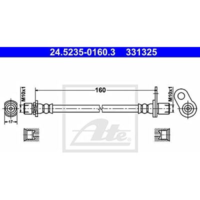 ATE bromsslang 24.5235-0160.3 ATE bromsslang 24.5235-0160.3