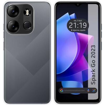 Tumundosmartphone Transparent TPU-gel silikonfodral för Tecno Spark Go 2023 Tumundosmartphone Transparent TPU-gel silikonfodral för Tecno Spark Go 2023
