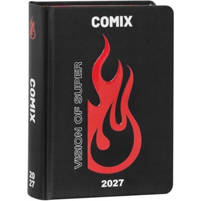 COMIX Daglig dagbok 2027 Limited Fashion Edition, skoldagbok för pojkar och flickor, grafiskt hårt omslag, exklusiva klistermärken, 100% interiör, 12 x 16,5 cm COMIX Daglig dagbok 2027 Limited Fashion Edition, skoldagbok för pojkar och flickor, grafiskt hårt omslag, exklusiva klistermärken, 100% interiör, 12 x 16,5 cm