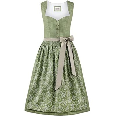 Stockerpoint Dirndl Edonita I storlek 32–48 I Traditionell klänning med kärleksfulla detaljer & Dirndlförkläde I 100% bomull I bekväm och lätt att rengöra I perfekt för dräkter och festligheter, reed Stockerpoint Dirndl Edonita I storlek 32–48 I Traditionell klänning med kärleksfulla detaljer & Dirndlförkläde I 100% bomull I bekväm och lätt att rengöra I perfekt för dräkter och festligheter, reed