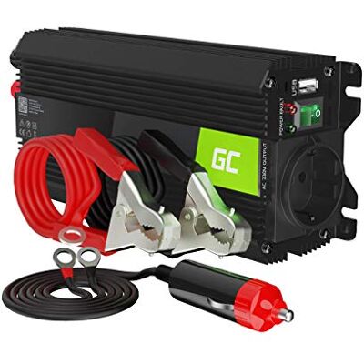 Green Cell PRO 500W/1000W 24V till 230V Volt Spänningsomvandlare strömomvandlare Power Inverter DC AC växelriktare effektinverterare Inverterare Bil Modifierad Sinusvåg effektomvandlare omvandlare Green Cell PRO 500W/1000W 24V till 230V Volt Spänningsomvandlare strömomvandlare Power Inverter DC AC växelriktare effektinverterare Inverterare Bil Modifierad Sinusvåg effektomvandlare omvandlare