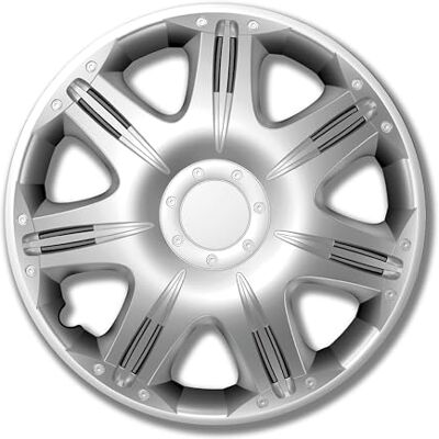 Petex RB53011 Cykelskydd opus 1 fack lackerad Material: ABS i låda, silver – 4-pack set 15" tum SILVER Petex RB53011 Cykelskydd opus 1 fack lackerad Material: ABS i låda, silver – 4-pack set 15" tum SILVER
