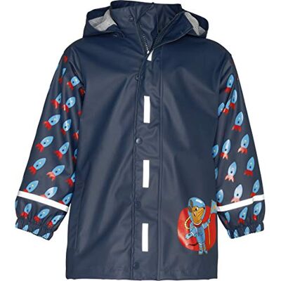 Playshoes Unisex barn regnjacka vind och vattentät regnrock regnkläder, musen rymden, 92 Playshoes Unisex barn regnjacka vind och vattentät regnrock regnkläder, musen rymden, 92