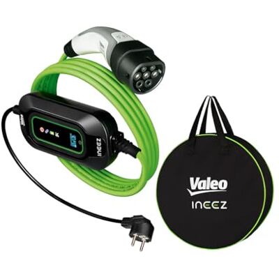 Valeo Ineez – 652118 – mobil laddare för el- eller plug-in-hybridfordon med transportväska – hushållskontakt (Schuko, E/F) upp till typ 2–3,7 kW – 5 meter Valeo Ineez – 652118 – mobil laddare för el- eller plug-in-hybridfordon med transportväska – hushållskontakt (Schuko, E/F) upp till typ 2–3,7 kW – 5 meter