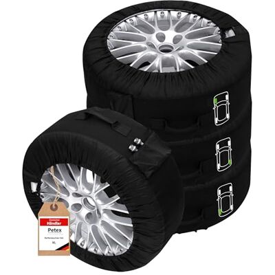 Petex däckfickset, premium svart, olika storlekar däckväskor (XL/från Ø 661 mm till 735 mm) Petex däckfickset, premium svart, olika storlekar däckväskor (XL/från Ø 661 mm till 735 mm)