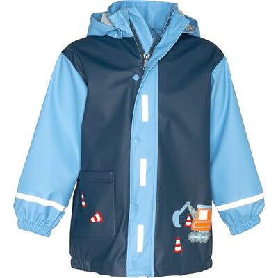 Playshoes Regnjacka Unisex Barn Vind- och vattentät Regnrock Regnkläder, Byggarbetsplats, 92 Playshoes Regnjacka Unisex Barn Vind- och vattentät Regnrock Regnkläder, Byggarbetsplats, 92