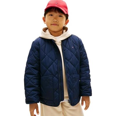 Tommy Hilfiger Kviltad lätt jacka KB0KB10214 jackor, BLÅ (Dark Night Navy), 3 år Tommy Hilfiger Kviltad lätt jacka KB0KB10214 jackor, BLÅ (Dark Night Navy), 3 år