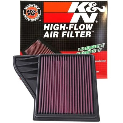 K&N Motorluftfilter: Hög prestanda, premium, tvättbar, panelfilter: 2010-2014 (Mustang, Mustang GT, Mustang Boss 302), 33-2431 K&N Motorluftfilter: Hög prestanda, premium, tvättbar, panelfilter: 2010-2014 (Mustang, Mustang GT, Mustang Boss 302), 33-2431