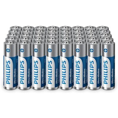 Philips Ultra AA alkaliska batterier – hållbara batterier för fjärrkontroller, leksaker och klockor, 40 stycken Philips Ultra AA alkaliska batterier – hållbara batterier för fjärrkontroller, leksaker och klockor, 40 stycken